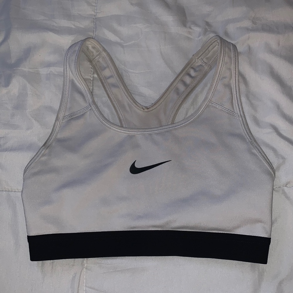 White Nike Sports Bra